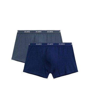 Bokserki Atlantic 2RMH-011 A'2 S-2XL niebieski ciemny-niebieski XXL