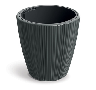 Květináč ORO 23,9 cm - barva: tmavě šedá