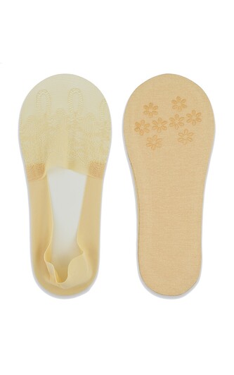 Baleriny Noviti SN049 Koronka Silikon ABS 36-41 beżowy 36-41