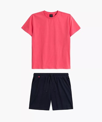 Piżama Atlantic NMP-379 kr/r S-2XL męska koralowy-granatowy L