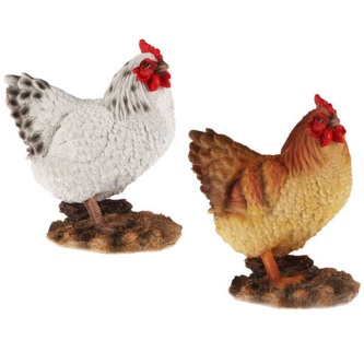 Igotrend, zahradní dekorace slepice 17 x 10 x 19 cm, polyresin, 1 ks