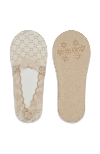 Baleriny Noviti SN053 Koronka Silikon ABS 36-41 latte 36-41