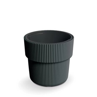 Květináč MILLY s vkladem 29,9 cm - barva: uhelná