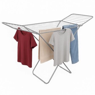 Sušák na prádlo SPRINGOS ESSENTIAL stříbrný