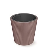 Květináč MILLY s vkladem 23,8 cm - barva: marsala