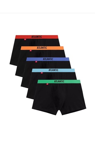 Bokserki Atlantic 5SMH-004/25 A'5 S-2XL czarny M