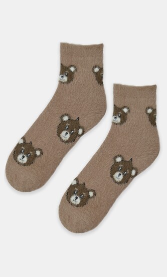 Skarpety Noviti SB088 Miś damskie 36-41 beżowy 36-41