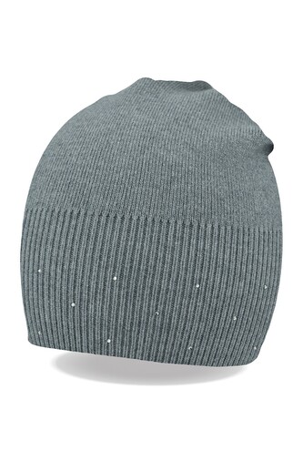 Czapka Noviti CZ082 Cekiny damska szary 54-58