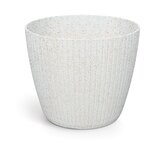 Květináč LAMIA ECO WOOD 29,5 cm - barva: bílá ECO