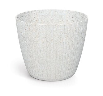 Květináč LAMIA ECO WOOD 29,5 cm - barva: bílá ECO