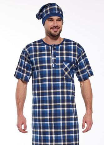 Koszula Cornette 109/25 kr/r S-2XL męska granatowy M