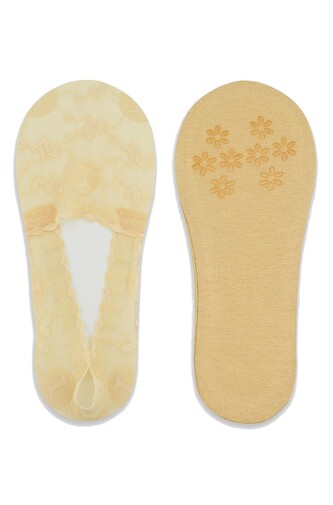 Baleriny Noviti SN050 Koronka Silikon ABS 36-41 beżowy 36-41