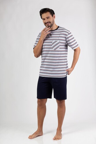 Piżama Regina 479 kr/r M-XL W25 męska bordowy M