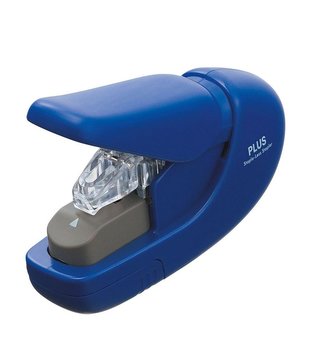 Sešívačka bez drátků, modrá, manuální, 5 listů, PLUS 31147