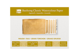 Akvarelový blok Baohong Classic 15x21cm rough 300g