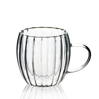 PETER Kubek ze szkła borokrzemowego 240ml 8,2x5,5x9cm PETER Kubek ze szkła borokrzemowego 240ml 8,2x5,5x9cm