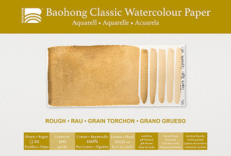 Akvarelový blok Baohong Classic 21x31cm rough 300g