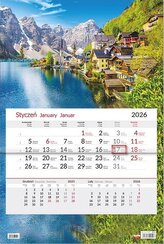 Kalendarz 2026 jednodzielny Miasteczko