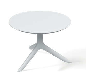 Nízký kulatý stůl RIMO 593x570x405 - barva: bílá