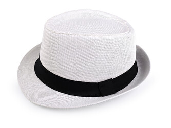 Pánský letní klobouk / slamák unisex - 1 ks - 1 (vel. 60) bílá