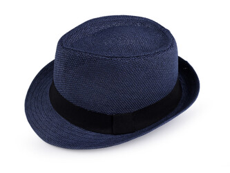 Pánský letní klobouk / slamák unisex - 1 ks - 5 (vel. 60) modrá tmavá