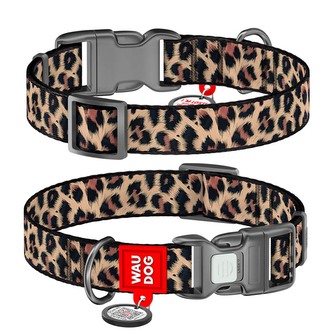 WAUDOG obojek nylon Leopard QR (S/25-35cm/1,5cm)