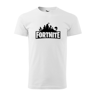 Tričko s potiskem Fortnite Pevnost: bílé S