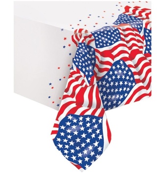 Plastový ubrus Americká vlajka 135 × 210 cm Plastový ubrus Americká vlajka 135 × 210 cm