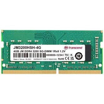 Transcend 4GB JM DDR4 3200MHz SO-DIMM 1Rx8 512Mx8 CL22 1.2V