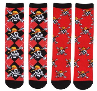 Pánské ponožky One Piece: Opakující se logo set 2 kusů (40-43 EU)