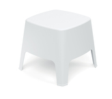 Stolička & odkládací stůl MILANE 485x485x420 - barva: bílá