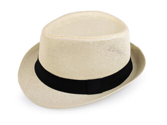 Pánský letní klobouk / slamák unisex - 1 ks - 8 (vel. 62) krémová světlá