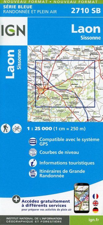 Laon. Sissonne 1:25 000