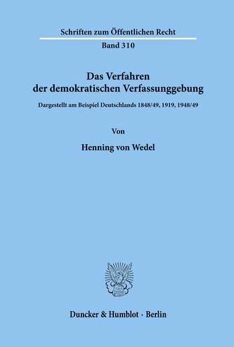 Das Verfahren der demokratischen Verfassunggebung.