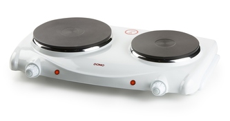 Vařič dvouplotýnkový - elektrický - DOMO DO310KP, Příkon: 2500 W, Průměr: 15/18 cm Vařič dvouplotýnkový - elektrický - DOMO DO310KP, Příkon: 2500 W, Průměr: 15/18 cm