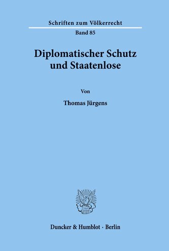 Diplomatischer Schutz und Staatenlose.