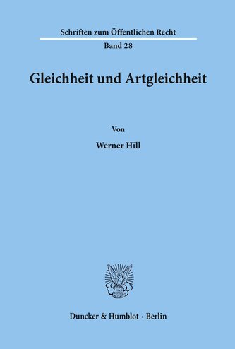 Gleichheit und Artgleichheit.