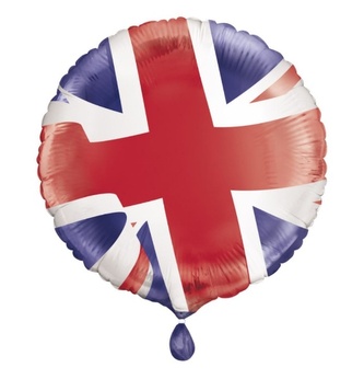 Fóliový balónek Britská vlajka 45 cm