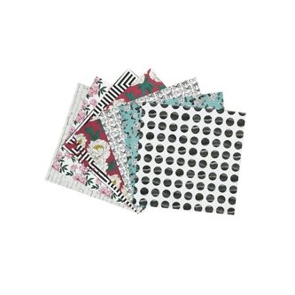 Zestaw papierów dekoracyjnych - kwiaty