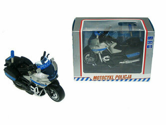 Motocykl Polocja 21cm światło dźwięk na napęd PL M1217PL