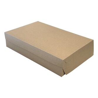 Krabice na chlebíčky kraft 40 x 27 x 7 cm - 50 ks