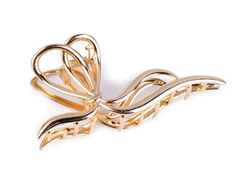 Skřipec do vlasů kovový - 1 ks - 3 růžové zlato