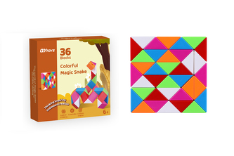 Had barevný skládačka hlavolam 16 cm