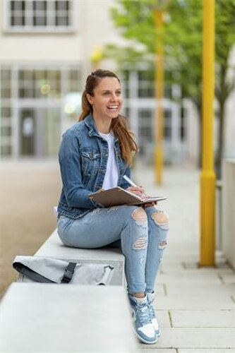 Diář "Linescape", černá-žlutá, A5, týdenní, 2026, tvrdé desky, SIGEL L2603