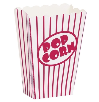 Krabičky na popcorn Retro, 8 ks