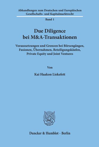 Due Diligence bei M&A-Transaktionen