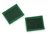 Nažehlovací záplaty pro opravy dírek i zdobení 30x40 mm - 10 ks - 20 zelená tmavá