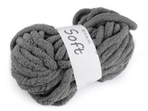 Pletací příze žinylková Soft 250 g - 1 ks - 10 šedá