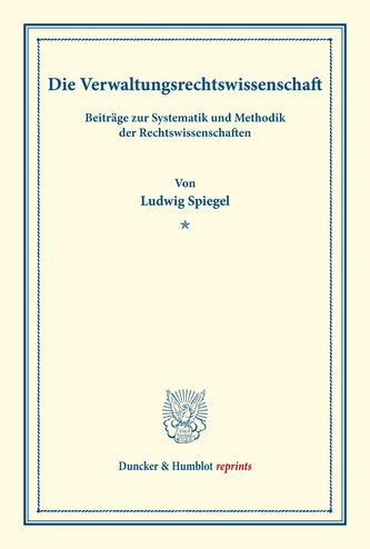 Die Verwaltungsrechtswissenschaft.