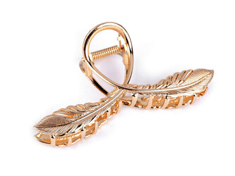 Skřipec do vlasů kovový - 1 ks - 1 růžové zlato